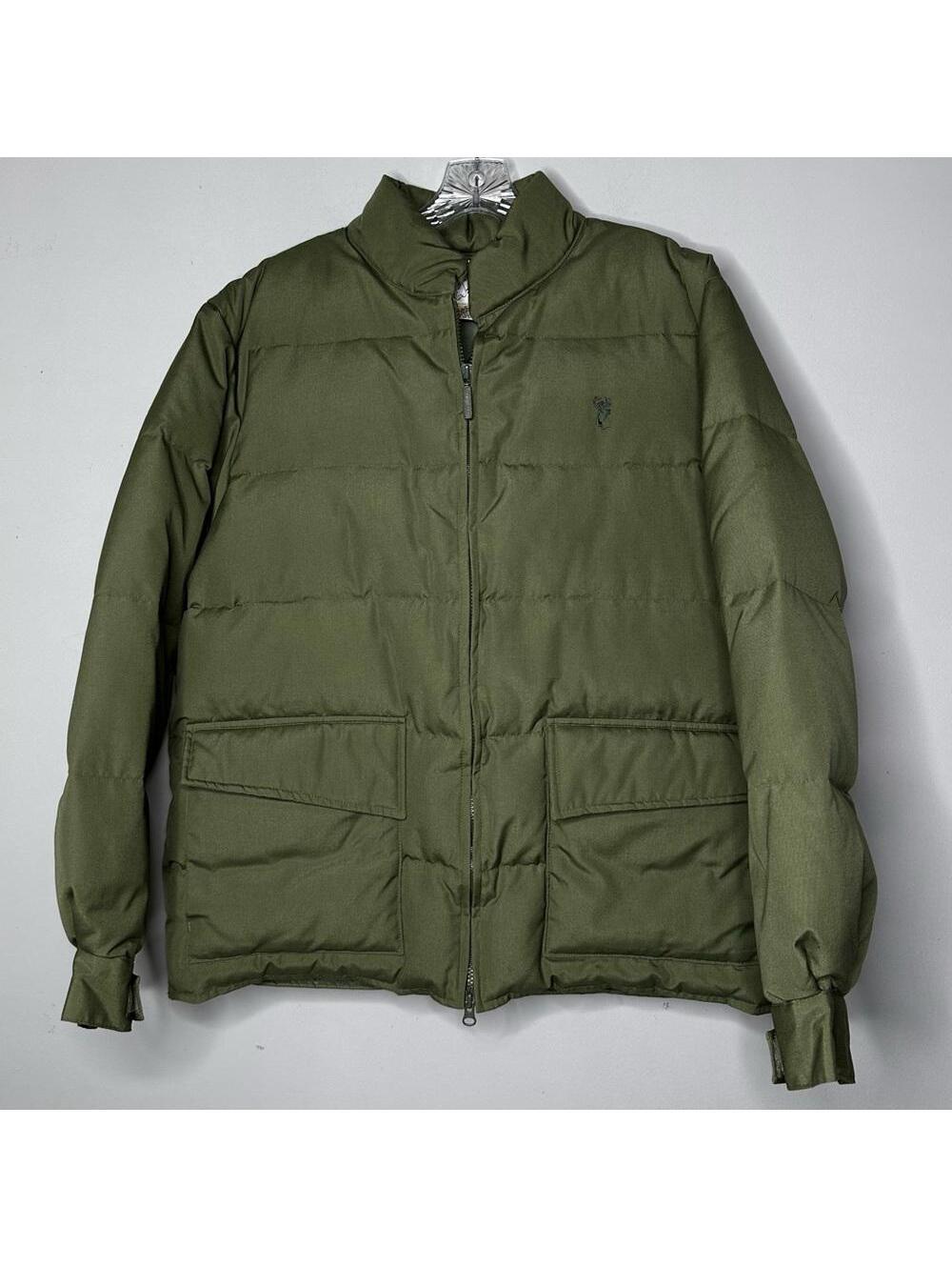 Men's Vintage Trophy Club Puffer Jacket - Olive Green